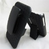 black slide case with belt clip swivel holster stand for iphone4g/4s