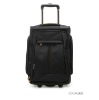 black soft trolley luggages