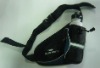 black sport polyester waist bag