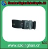 black stable luggage belt with combination lock