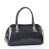 black striped fashion hand bags for ladys