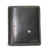 black veg. leather wallet with an shining spot
