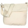 blank beige canvas shoulder bag