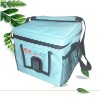 blue 600D polyester cooler bag for 6 cans