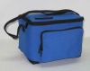 blue 600D polyester insulated cooler bag for food