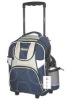 blue 600D waterproof kids school bag with wheels