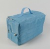 blue bulk folded cosmetic tote bags and cases