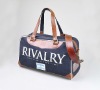 blue canvas travling bag sport bag Ningbo fashion