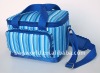 blue color shoulder strap cooler bags
