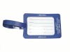 blue color with high quality pvc luggage tag