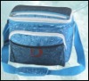 blue cooler bag with shoulder