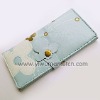 blue fashion wallet with stitch