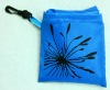 blue foldable polyester pouch