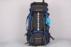 blue hiking back packs