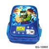 blue kids cartoon school backpack bag