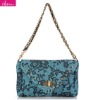 blue lace women envelope bag