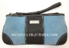 blue leather hand case