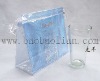 blue organza PVC zip bag