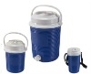 blue plastic cooler box water jug