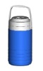 blue plastic with great designed can cooler jug