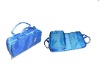 blue portable cosmetic bag with mirror  DFL-MU0022