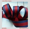 blue & red jacquard webbing for bag strap