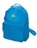 blue school backpack with simple design