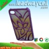 brand new flower case for iphone 4 mobile hard case