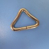 brass triangle shape ring for bag