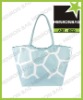 bright blue stone tote beach bag