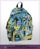 bright color 600d polyester school backpack bag