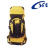 bright yellow longer hiking bag with big space