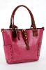 brilliant bundle textured genuine leather handbag 2012