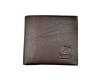 brown antibacterial man's leather card holder/bifold wallet