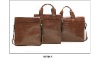 brown color cowhide leather man shoulder bag