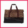 brown color waterproof oxford fabric trolley luggage bags (DYJWTLB-006)