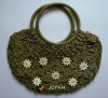 brown crochet bag