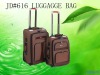 brown dot fabric cloth carry on luggage sets