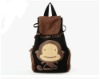 brown monkey lovely girl school children backpack