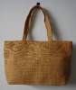 brown paper straw handle bag