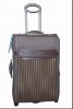 brown polyester abs luggage