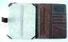 brown pu leather case for tablet pc