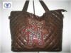 brown soft leather handbag