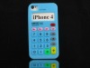 bule2 Calculator Silicone Soft Case Cover Suitable for iPhone 4 4S