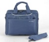 business blue laptop briefcase
