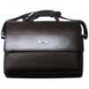 business man leather messenger bag