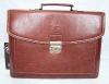 business men leather brief case  document bag