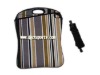 business  stripe neoprene laptop bag