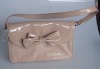 butterfly decorative fashion nude color pu bag