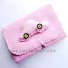 button doll pu leather handcraft coin purse